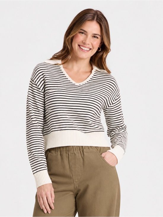 Universal Thread Sweaters - Universal Thread Women's Long Sleeve Collared Neck Pullover Sweater Size L